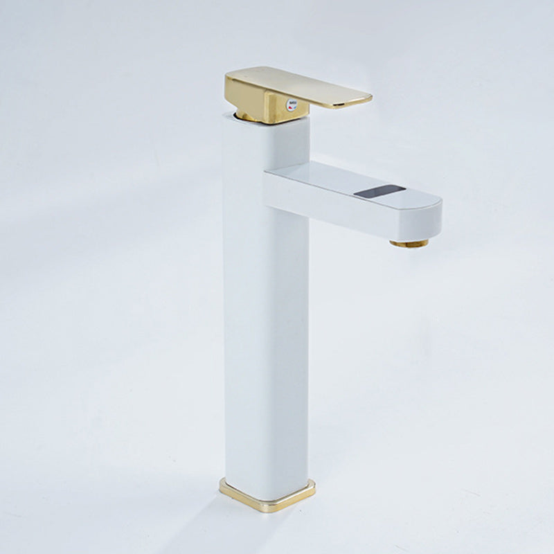Maliben | Contemporary Sink Faucet Digital Display Monochrome Low Arch Basin Bathroom Sink