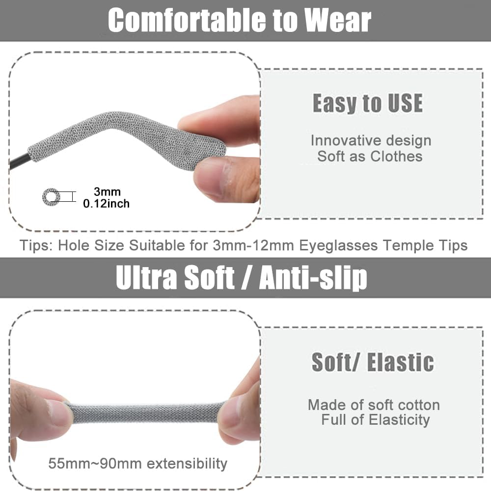 Maliben | 4 Pairs Upgrade Soft Glasses Ear Cushion