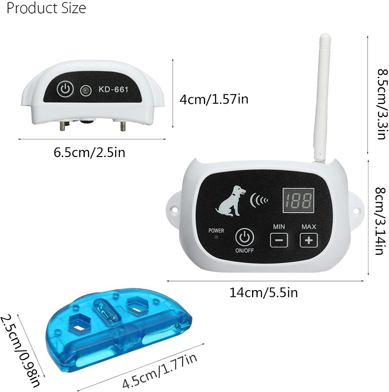 Maliben Wireless Dog Fence Collar System — Waterproof, Rechargeable & Ideal for Home...