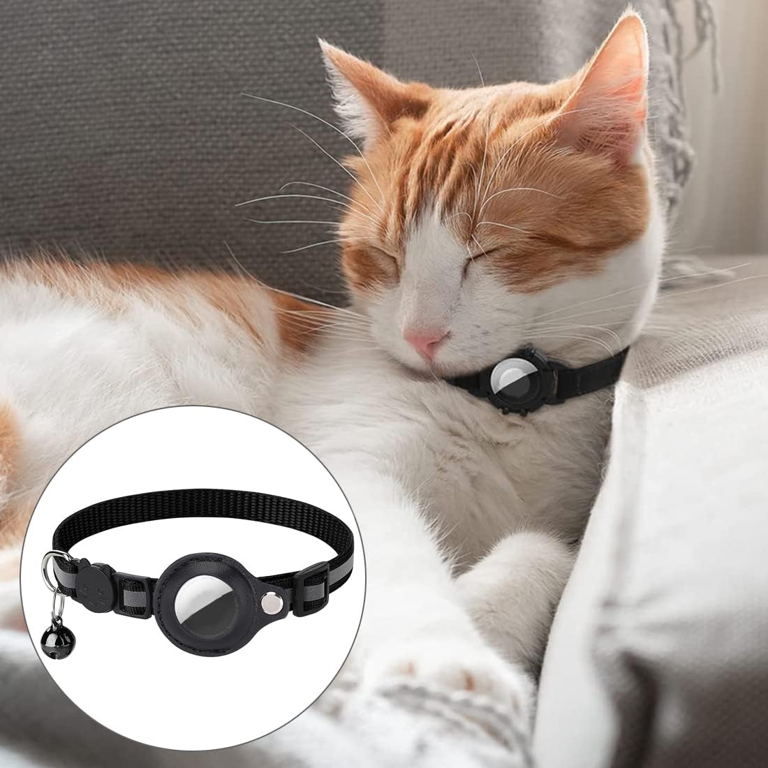 Maliben | Cat GPS Tracker Collar | Quick Release Closure, Reflective Design & Durable for Outdoor Safety Adventures