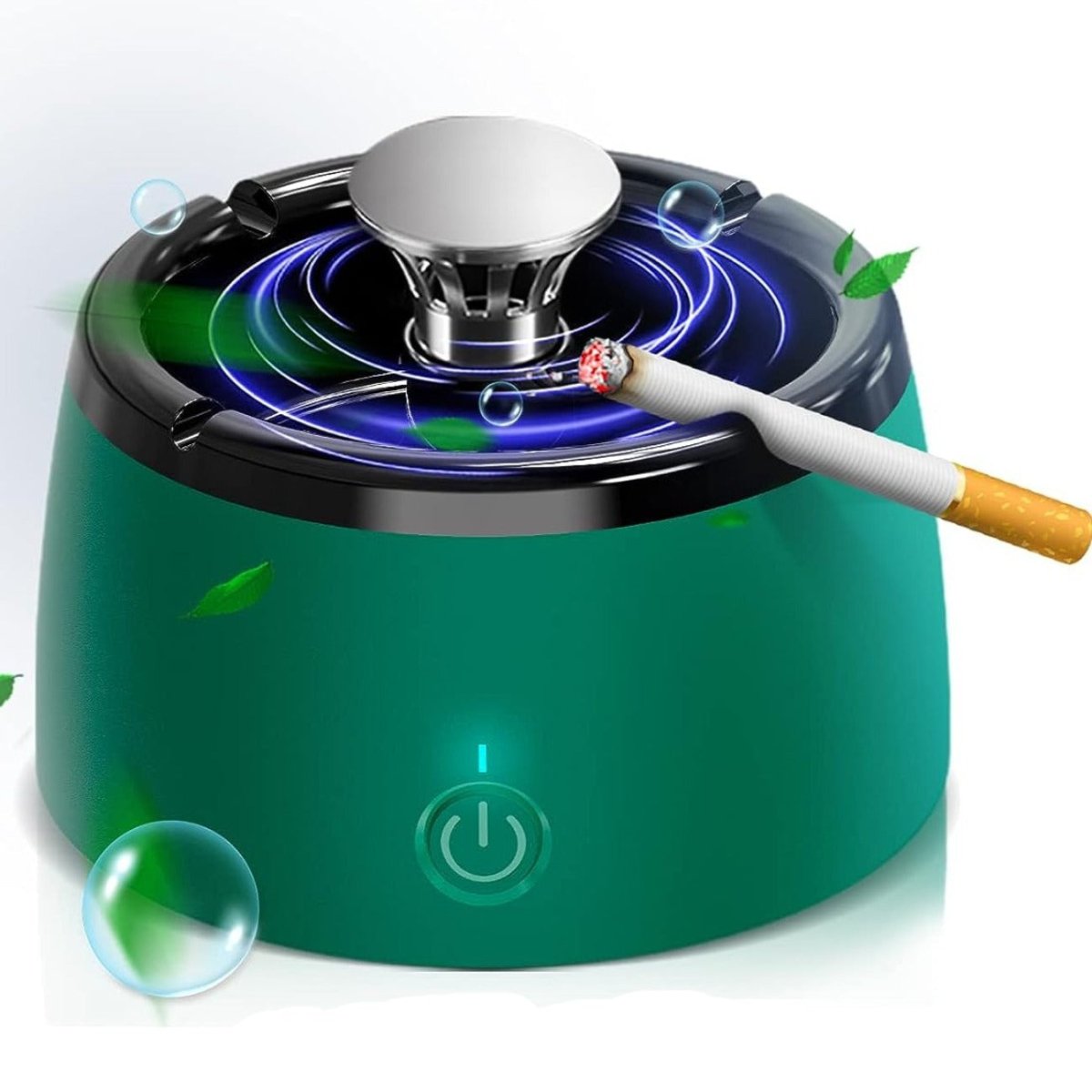 Maliben Odorless Smoke-Free Ashtray - Portable Smoke Catcher with Scent Filter