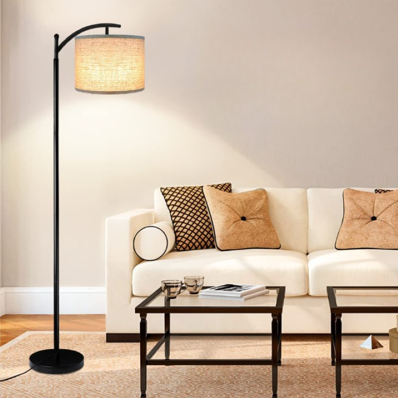 Maliben Floor lamp with 3 color temperatures LED bulb, floor lamp high industrial...