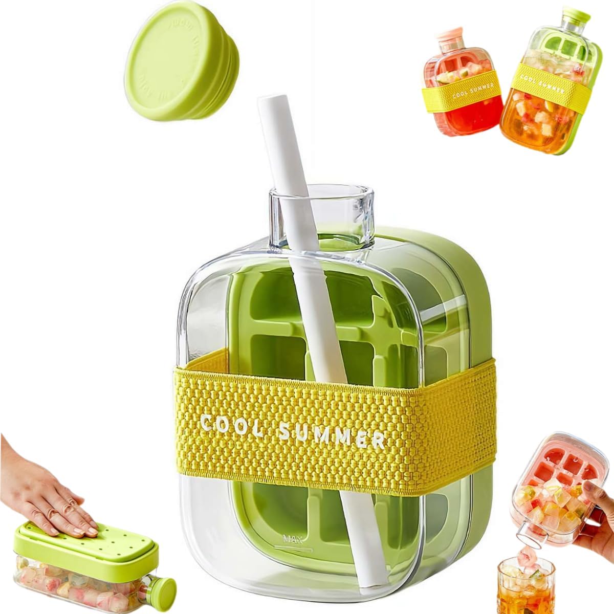 Maliben | Freeze-To-Go Ice Cube Water Bottle