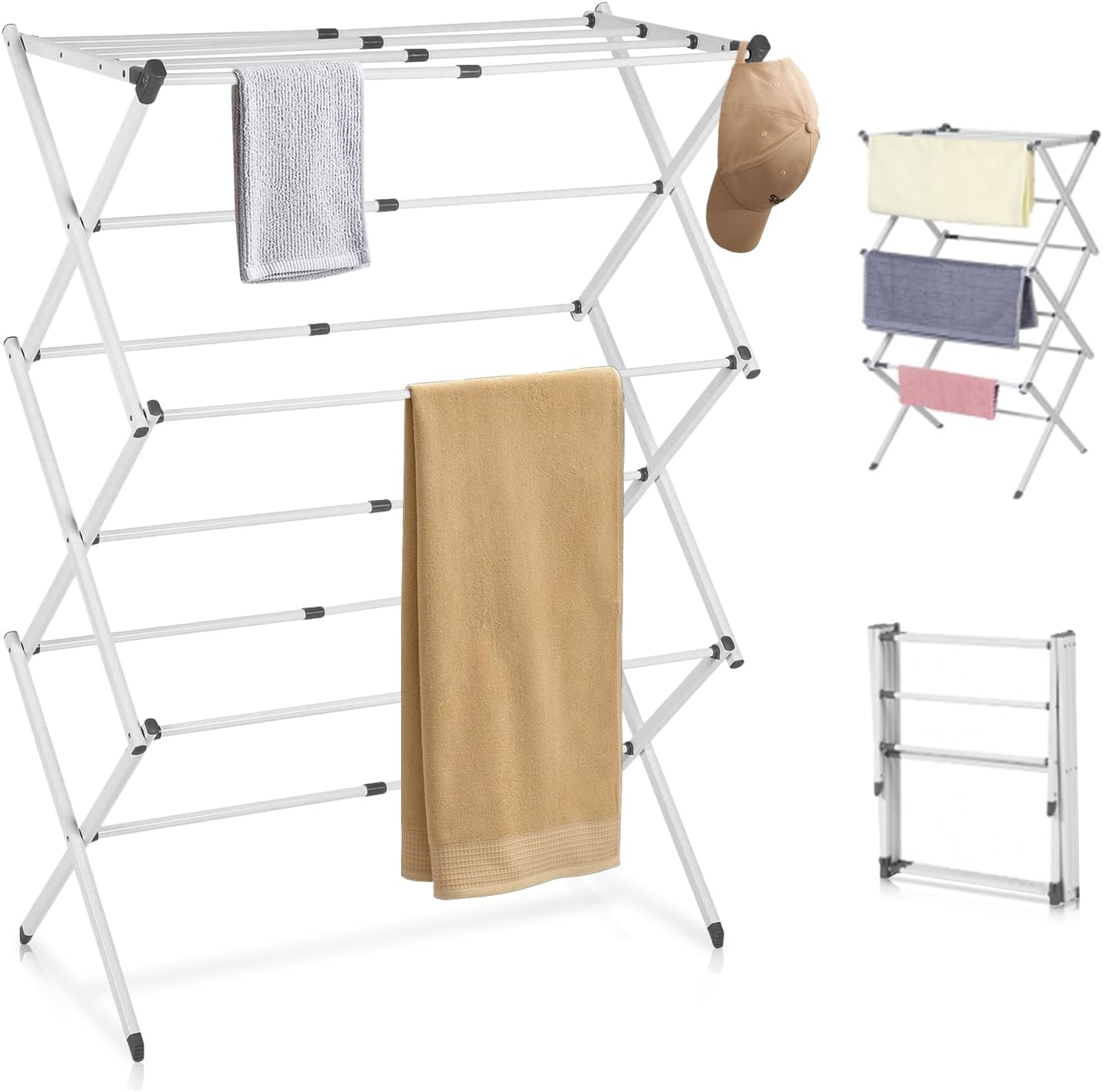 Maliben | 3-Tier Foldable Clothes Drying Rack – Drymate