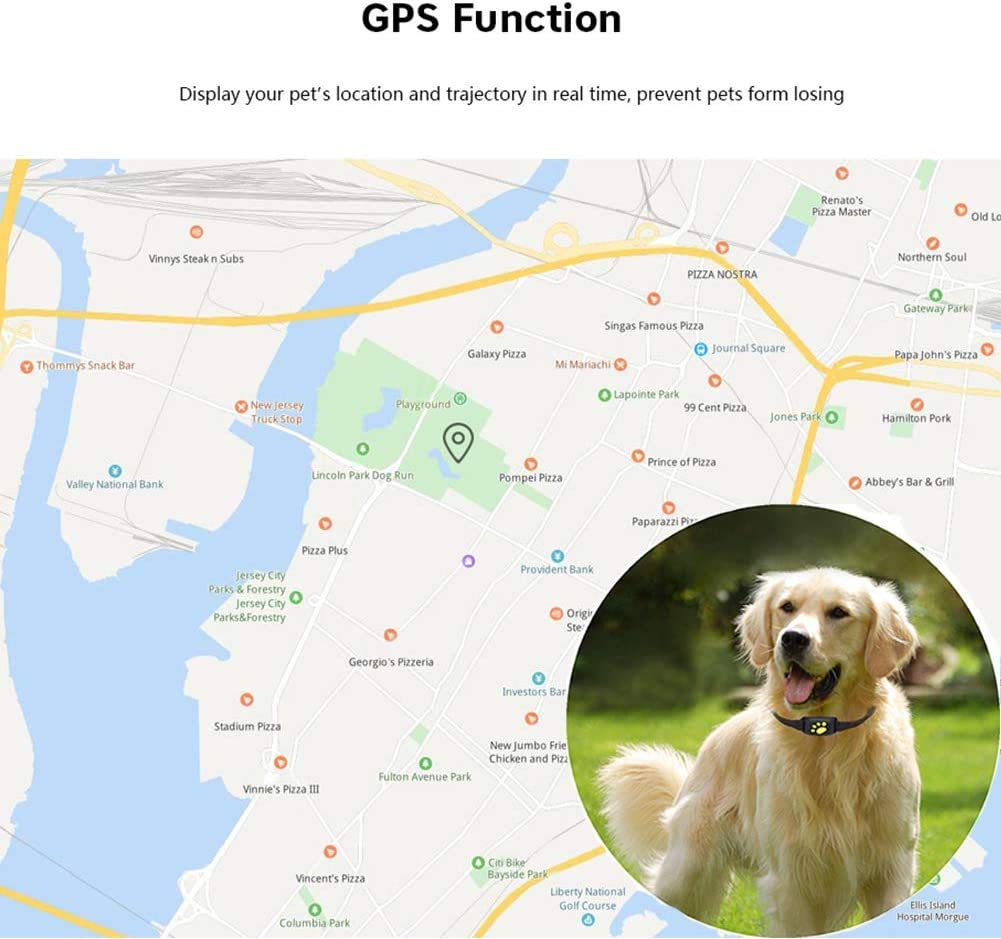Maliben Smart GPS Pet Collar with Real-Time Tracking, Geo-Fence Alerts & Sleep Mode...