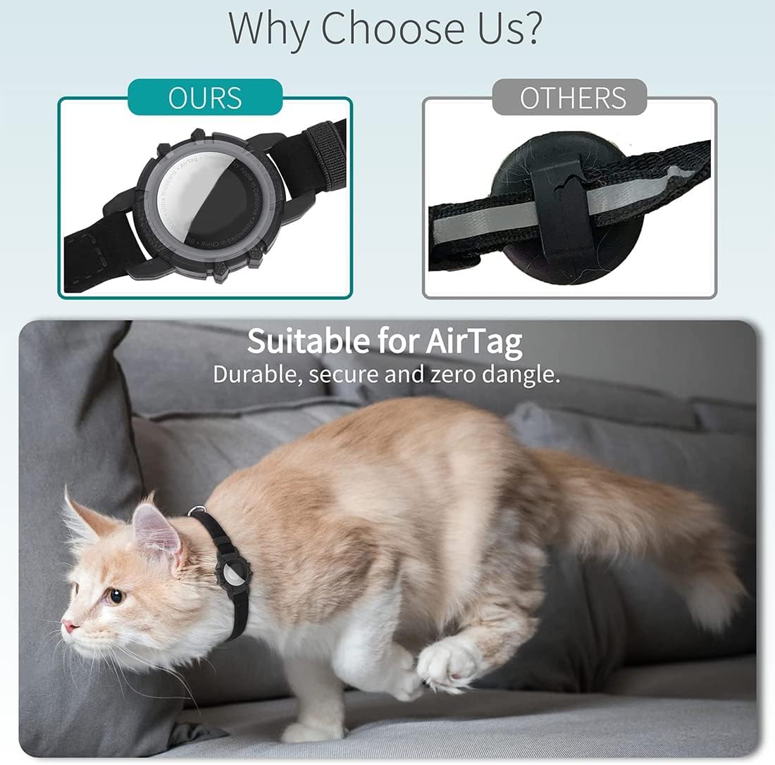 Maliben | Cat GPS Tracker Collar | Quick Release Closure, Reflective Design & Durable for Outdoor Safety Adventures