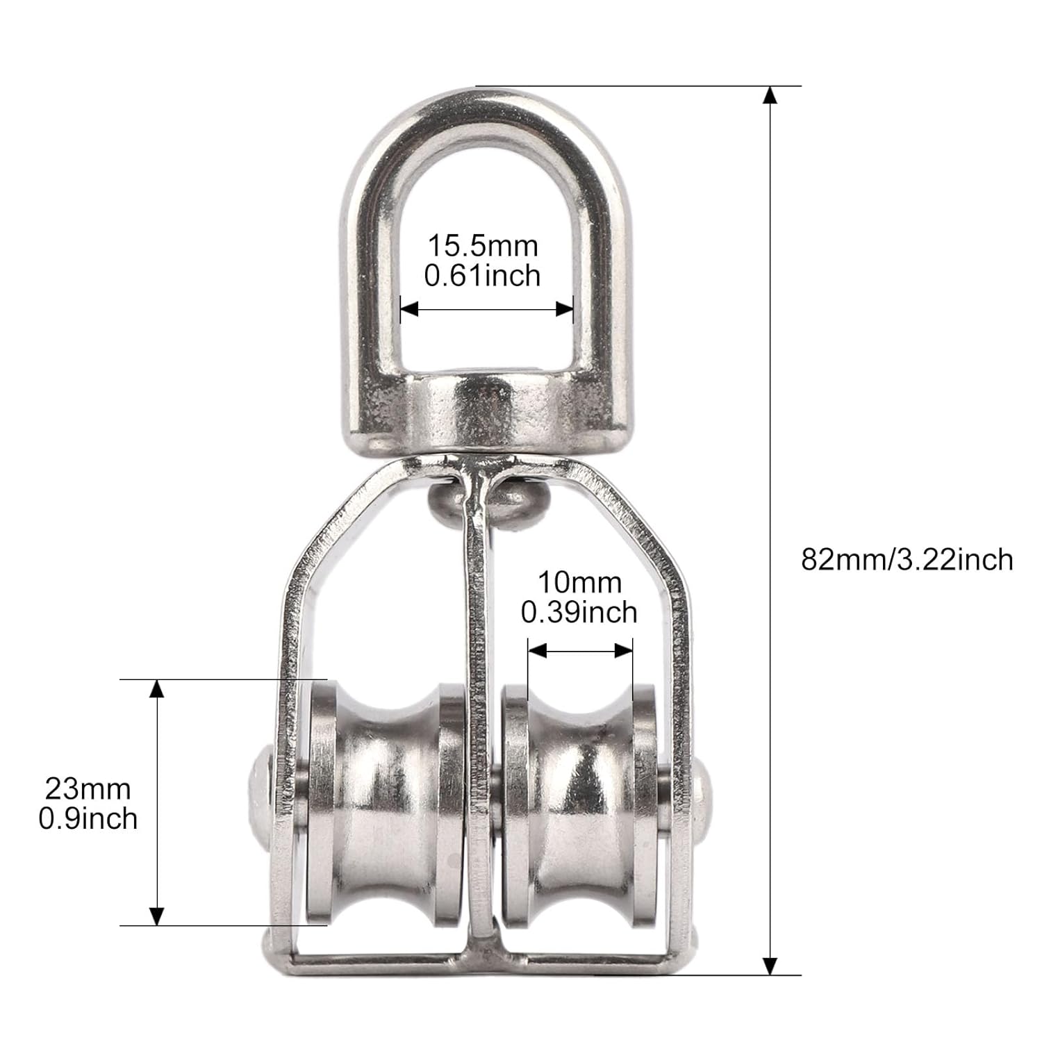 Maliben | Stainless Steel Swivel Pulley