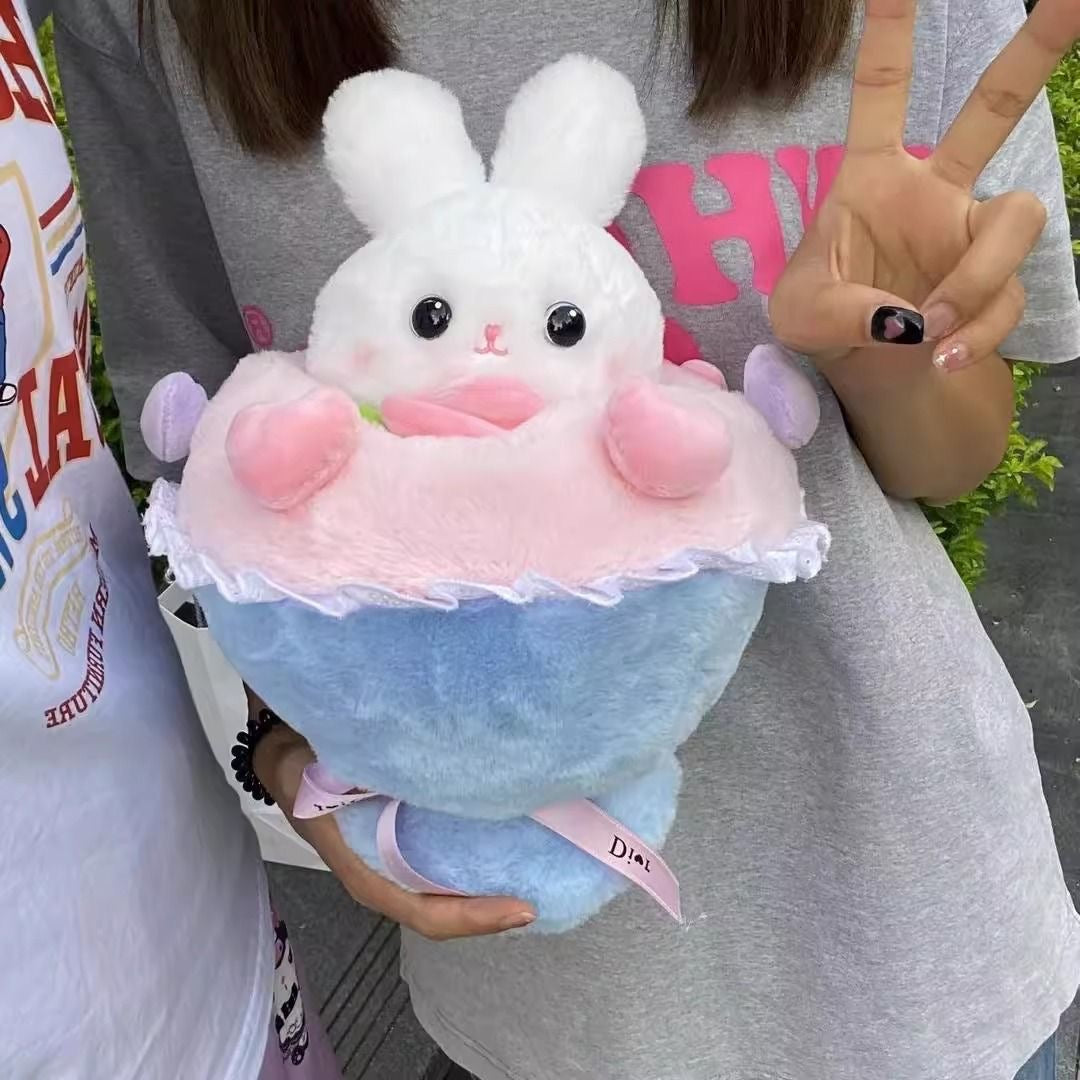 Maliben | Sweet Bunny Love Affection Plush Bouquet