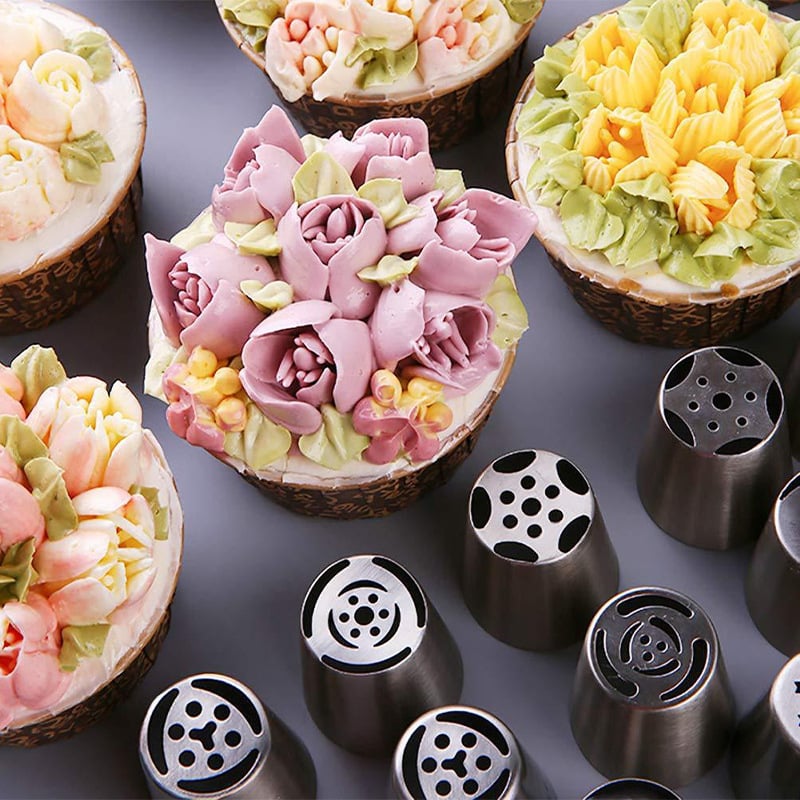 Maliben TitanSplendor Cake Decorating Set — Stainless Steel