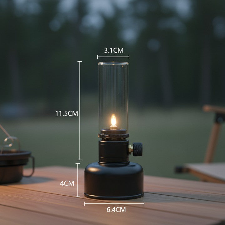 Maliben | Mini Gas Flame Torch Table Lamp