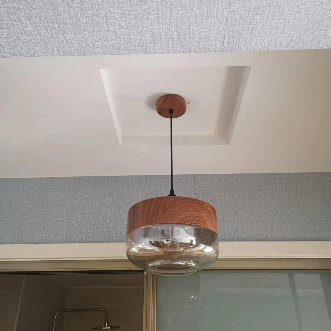 Maliben | Stylish Scandinavian Wooden Ceiling Lamp - Nordluna