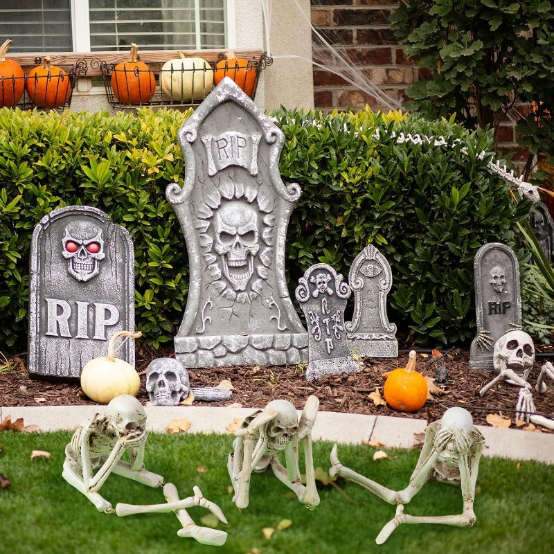 Maliben | Halloween Resin Skeleton Figurines