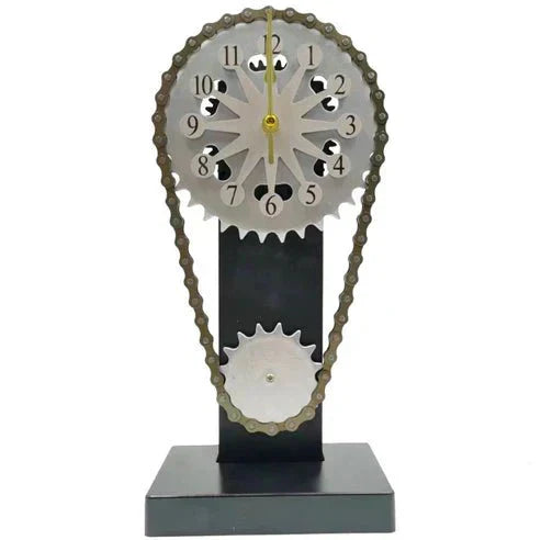 Maliben | Watch chain with movement - Silent rotating table clock