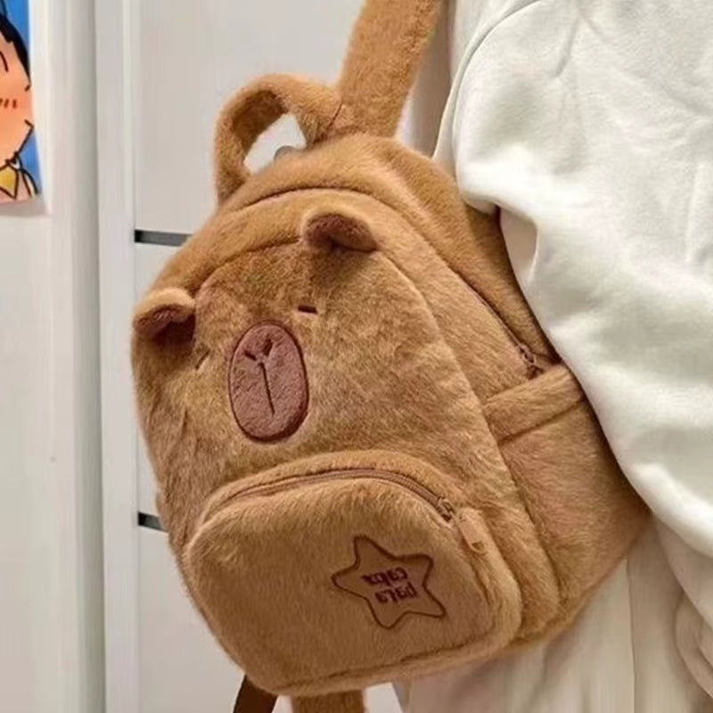 Maliben | Capybara Cute Plush Kids Backpack