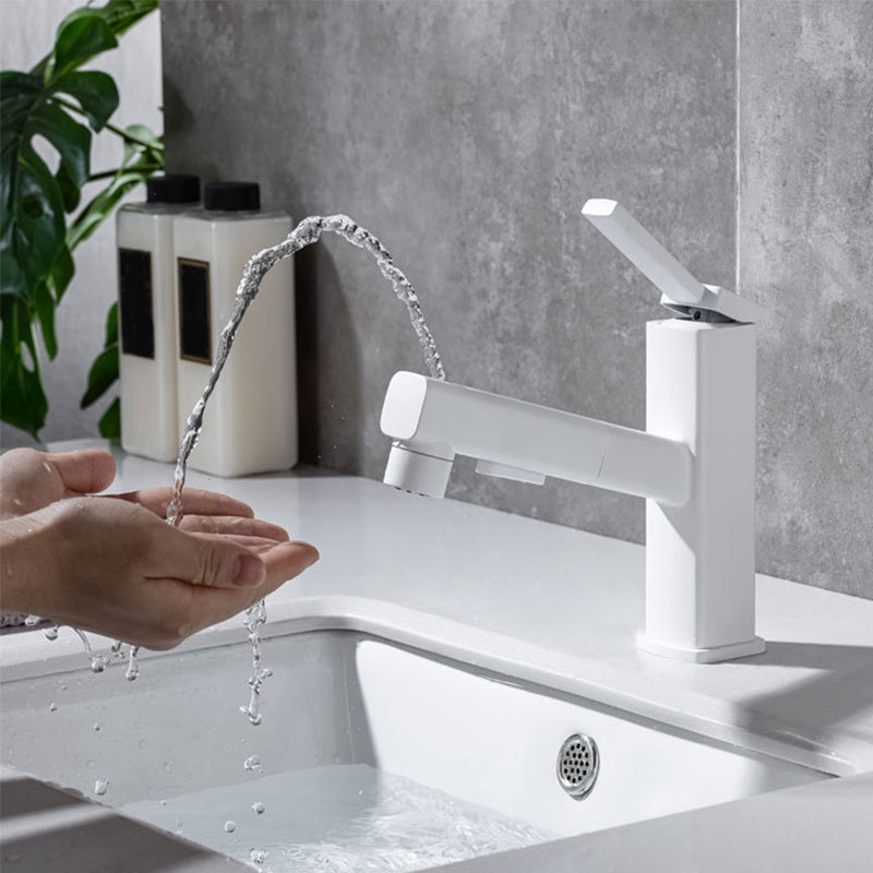 Maliben | Lever Handle Faucet Pull-Out Basin Faucet With Swivel Spout