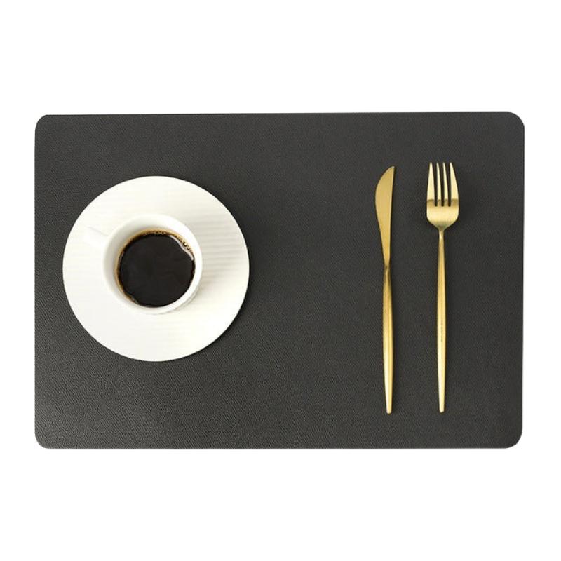 Maliben | Modern rectangular waterproof PU leather placemats