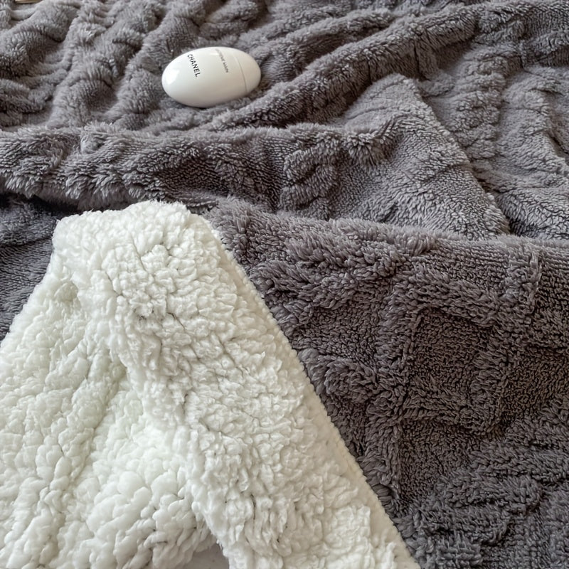 Maliben | Stylish Reversible Fleece Blanket For Ultimate Comfort And Warmth