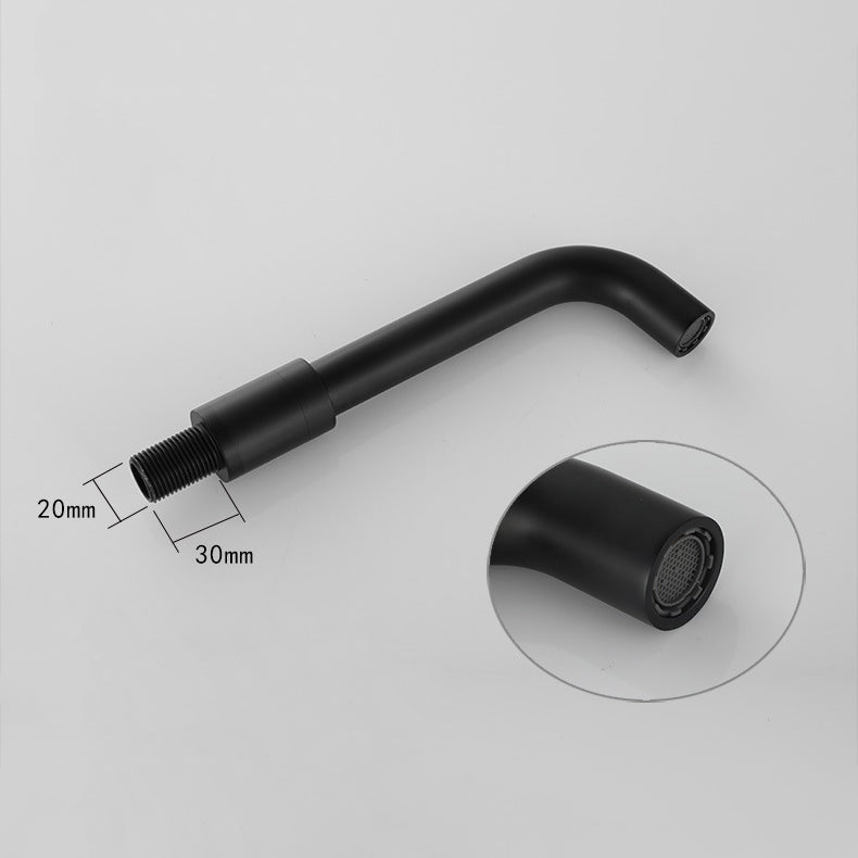 Maliben | Industrial Wall-Mounted Bathroom Faucet 2-Hole Swivel Spout Basin Faucet