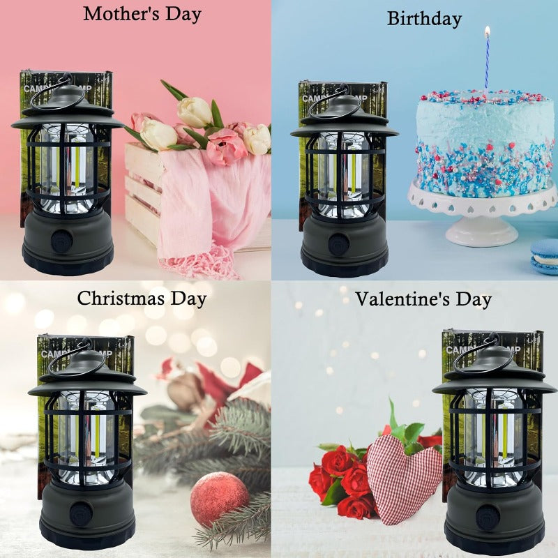 Maliben | Rechargeable Retro Led Camping Lantern