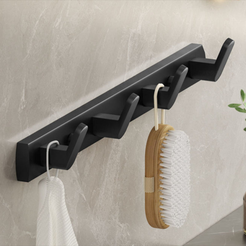 Maliben | Modern Bathroom Set Matte Black Bathroom Shelf Towel Holder Bathroom Accessories Set