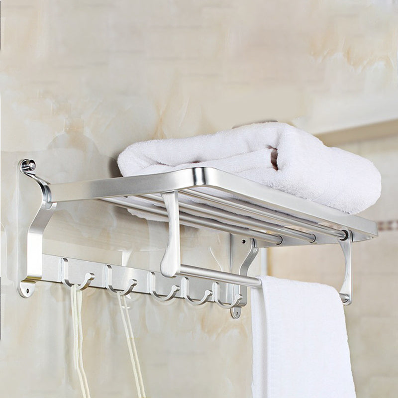 Maliben | Modern 5/6-Piece Bathroom Accessory Set With Bathroom Shelf/Robe Hooks/Towel Bar