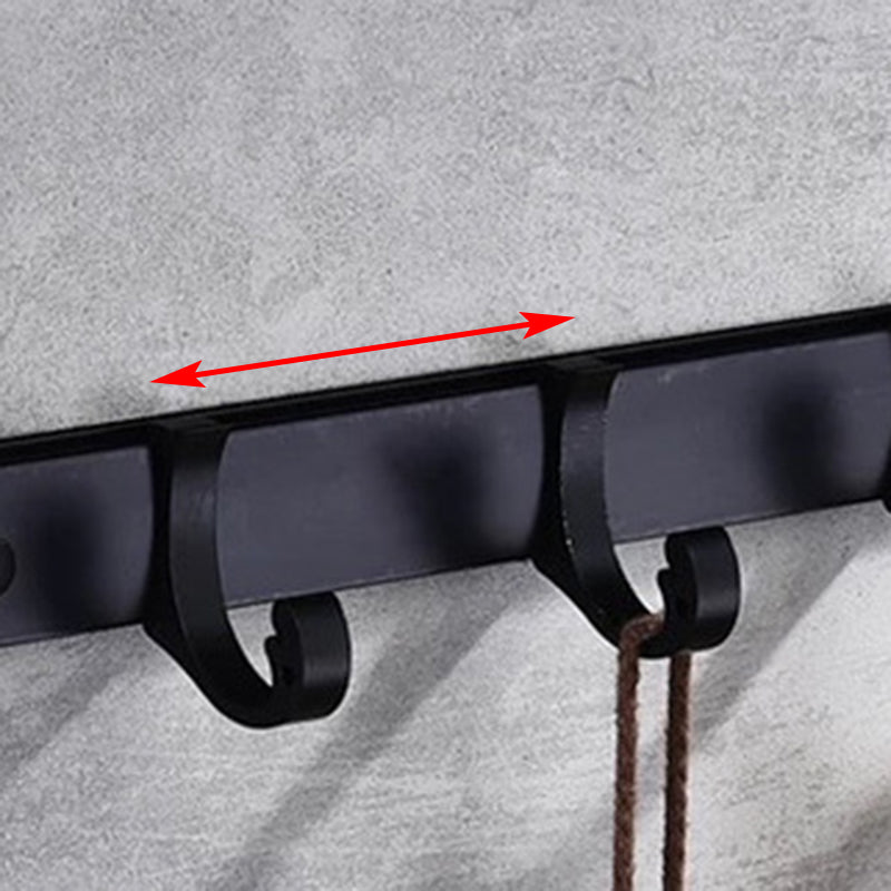 Maliben | Modern 5/6-Piece Bathroom Accessory Set With Bathroom Shelf/Robe Hooks/Towel Bar