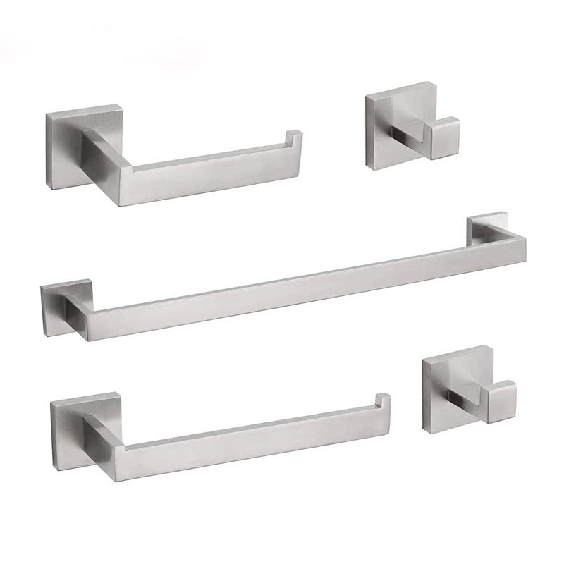 Maliben | 7-Piece Bathroom Accessory Set Made Of Stainless Steel With Paper Holder/Robe Hook/Towel Ring Bar