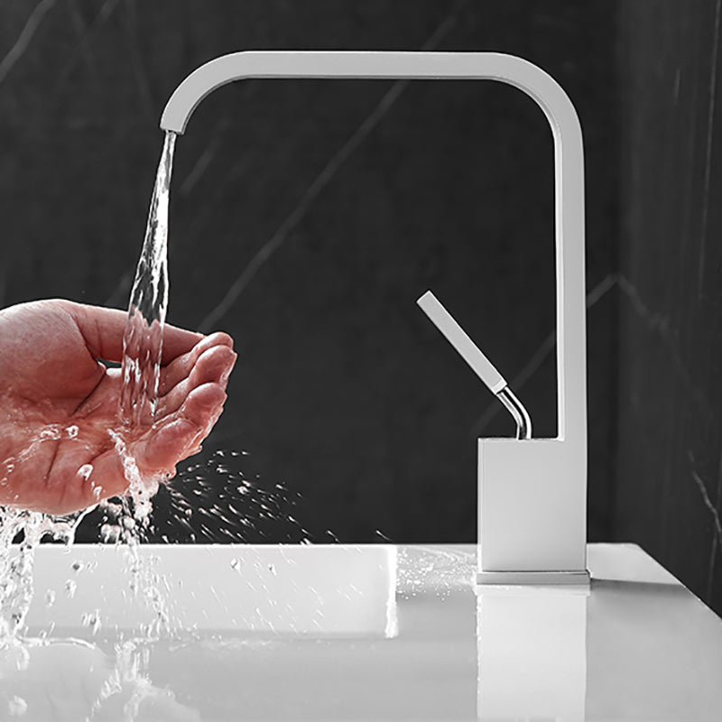 Maliben | Waterfall Spout Widespread Sink Faucet Modern Metal Widespread Sink Faucet