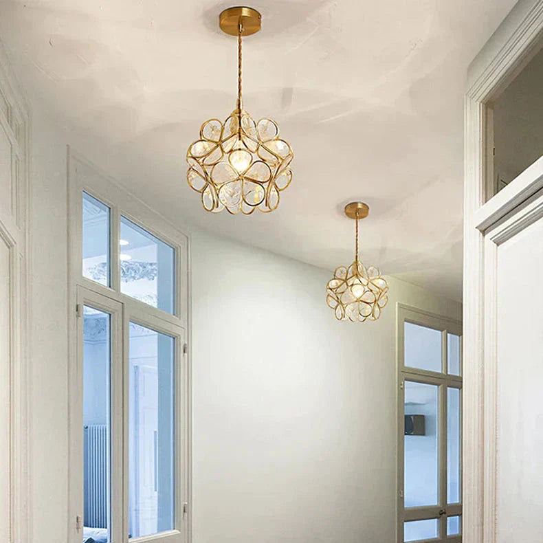 Maliben | Modern Flower Shape Glass Led Pendant Lamp