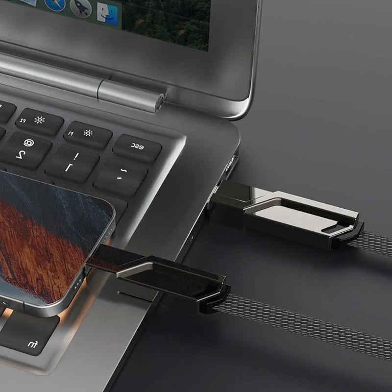 Maliben | 4-In-1 Braided Anti-Tangle Charging Cable