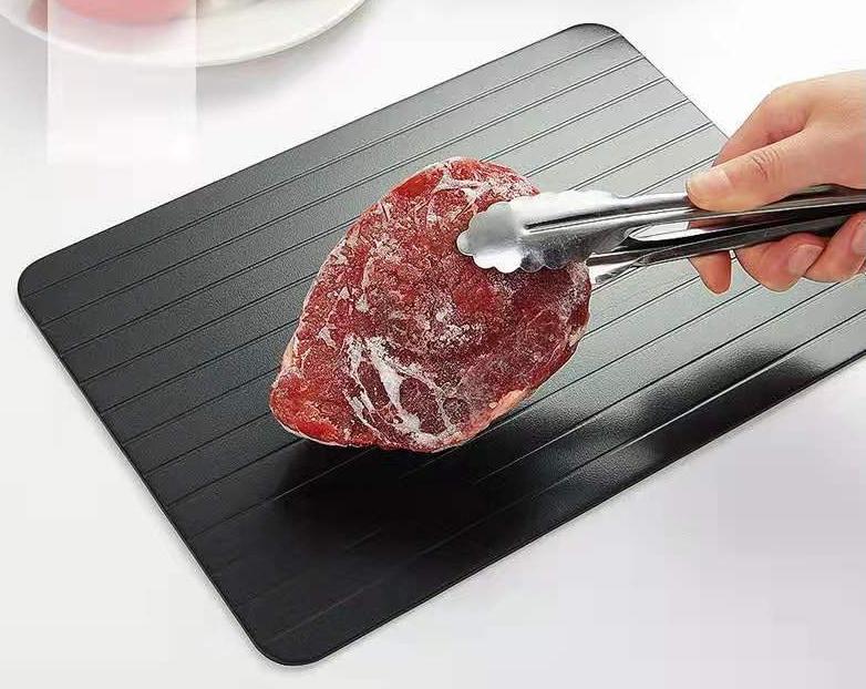 Maliben | Upgraded Version Time-Saving Fast Defrosting Tray, With Aluminum Alloy Material, For Meat, Beef, Pork, Fish And More