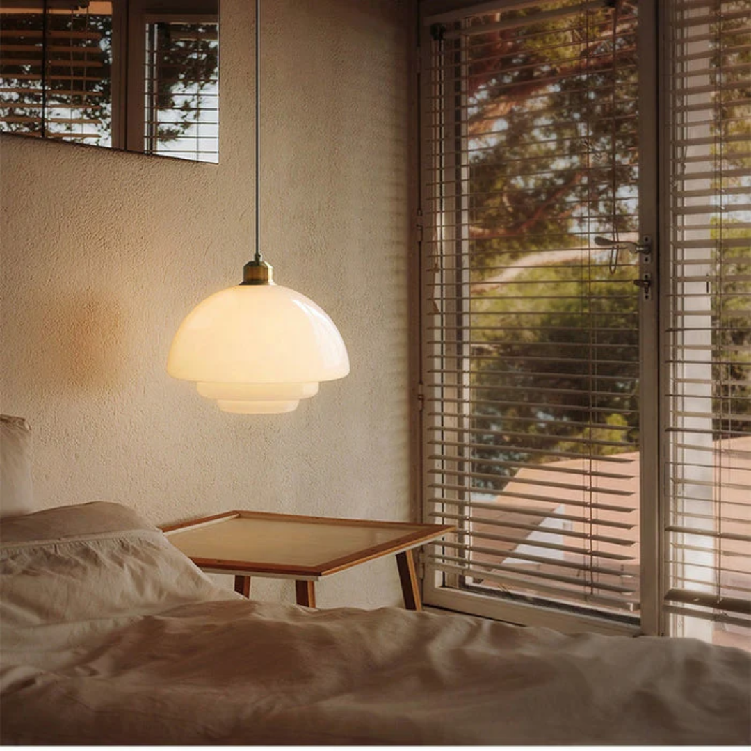 Maliben | White Glass Design Pendant Lamp