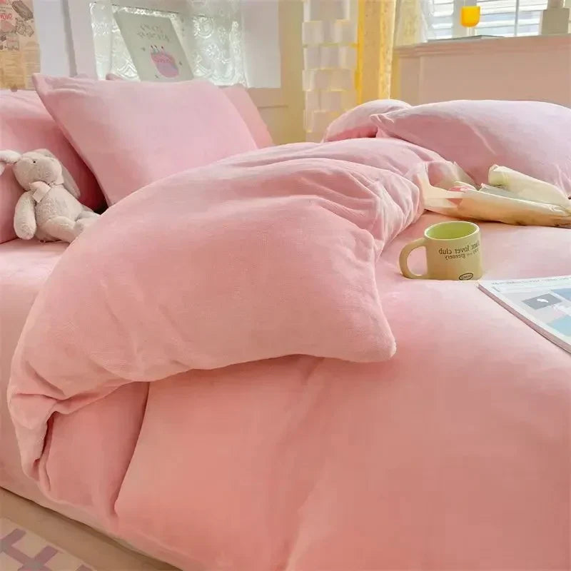 Maliben | Verdict Flannel Fleece Duvet Cover - Cozycover