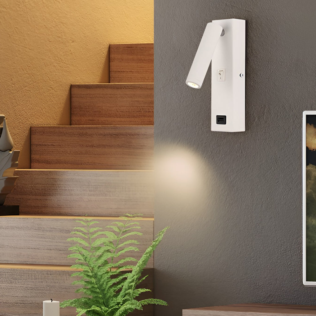 Maliben | Artilicht Luxury Wall Lamp With Adjustable Led And Usb Charging Port