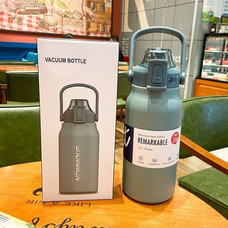 Maliben | StaInless Steel Built-in Straw Camping Thermos