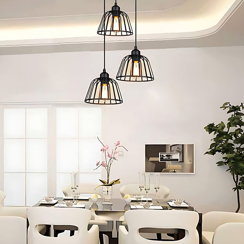 Maliben | Ironsphere Pendant - Black Industrial Iron Pendant Light For Modern Interiors