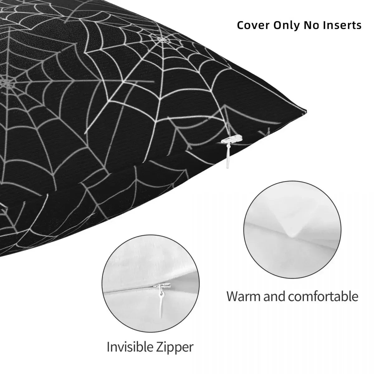 Maliben | Black And White Halloween Pillow Cases