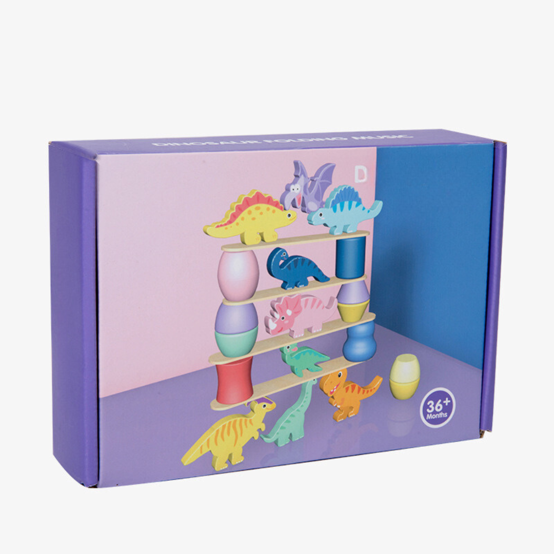 Maliben | Montessori Dinosaur Stacking Game