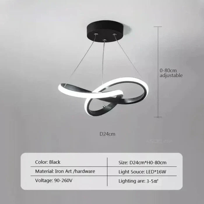 Maliben | Modern Led Ceiling Lamp - Waveglow