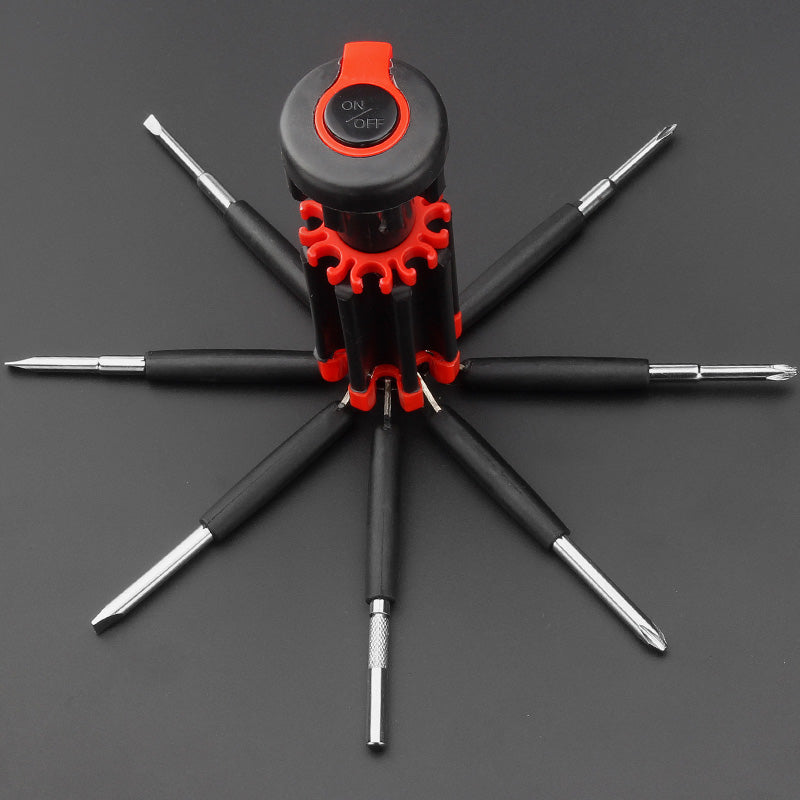 Maliben | 8-In-1 Screwdriver With Led Flashlight