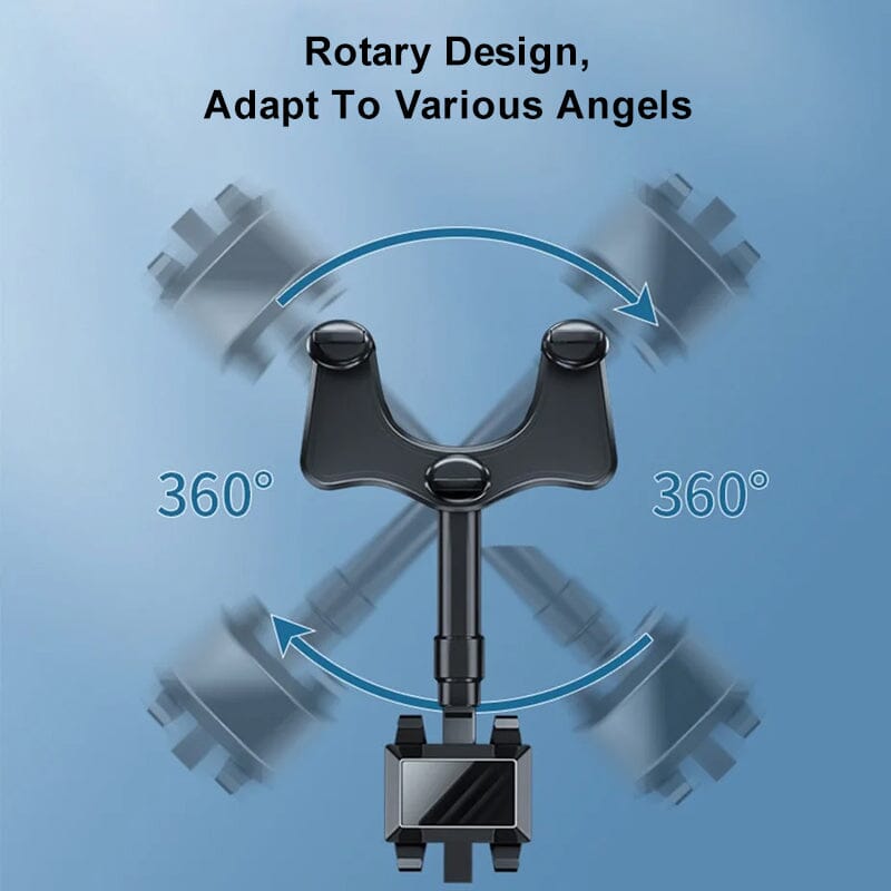 Maliben | Multifunctional 360 Rotatable Car Rearview Mirror Phone Holder