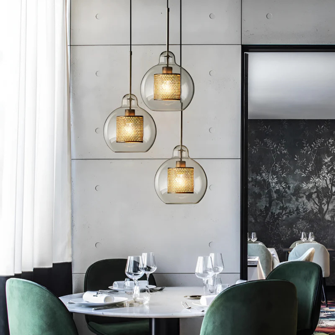 Maliben | Design Pendant Lamp Dining Table Made Of Glass
