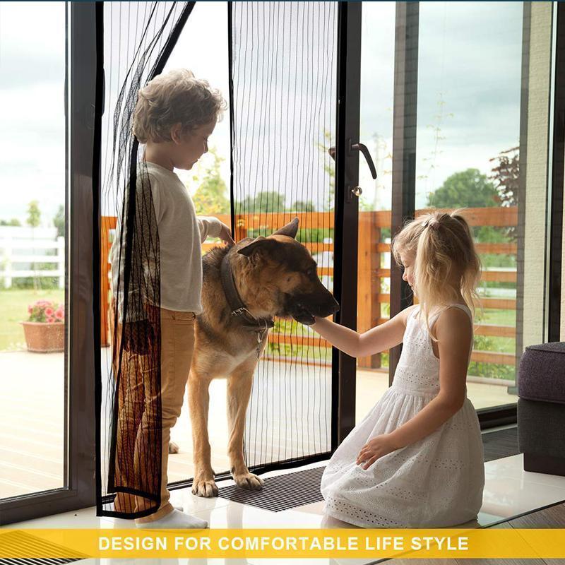 Maliben | Magnetic Fly Screen Door with Continuous Hook and Loop Fastener