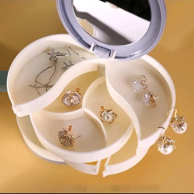 Maliben | Jewelry Box - 360° Rotating Storage Box For Jewelry, Maximum Protection And Organization
