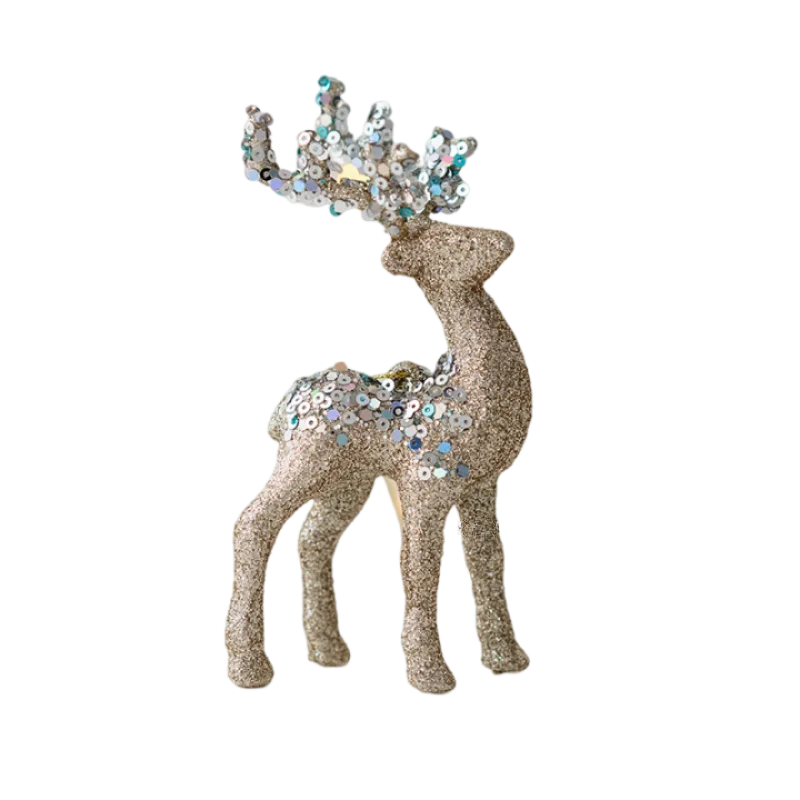 MAliben | Sparkling Deer Ornament – Luxury Christmas Decoration For a Festive Atmosphere