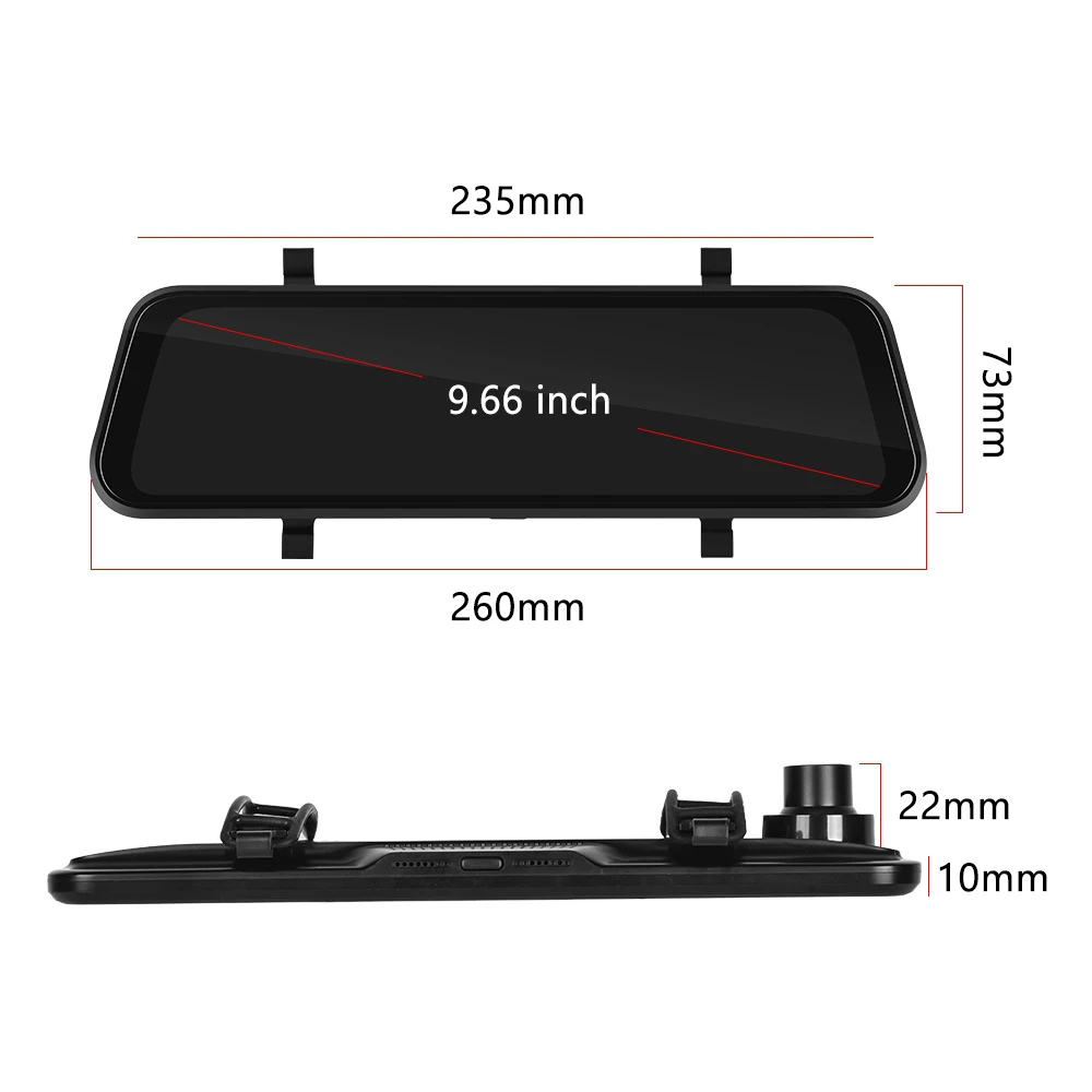 Maliben | Visionmirror Pro – Ultra Hd Mirror Dash Cam With Wireless Carplay & Android Auto