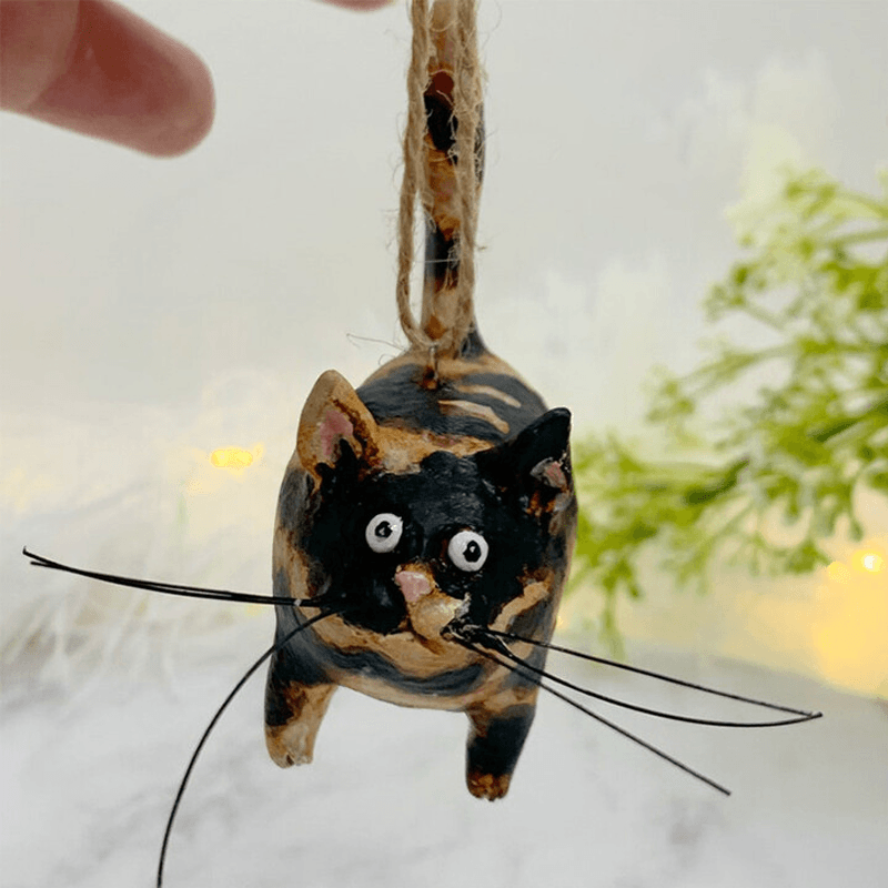 Maliben | Unique Handmade Cat Christmas Ornament - Purrfect Holiday Hangers