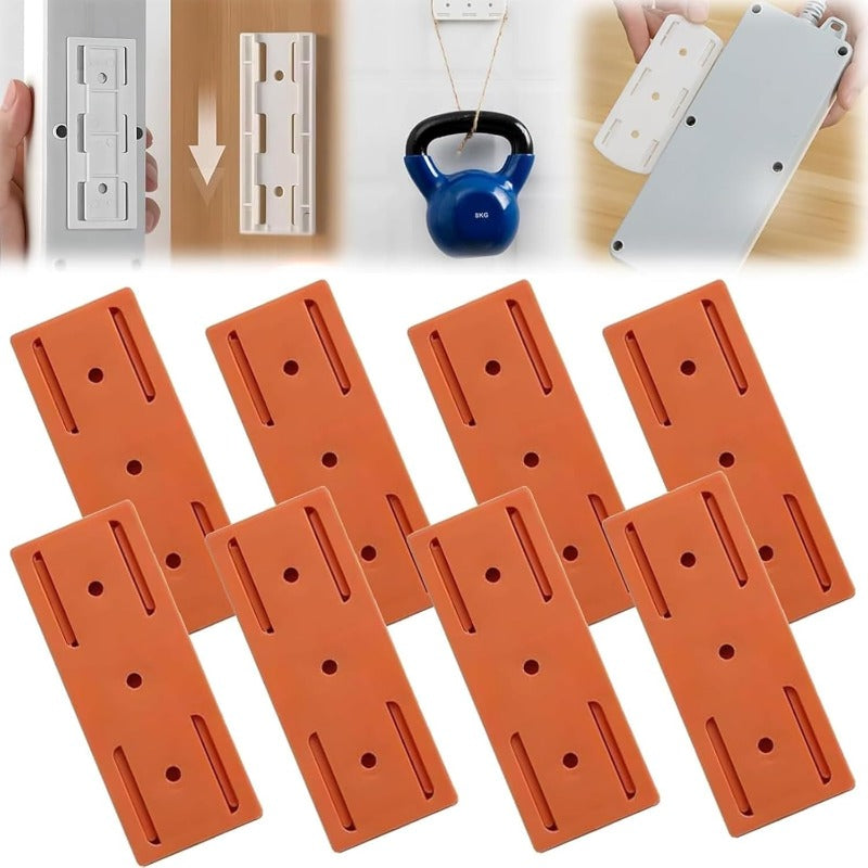 Maliben | Adhesive Power Strip Mounts | No-Drill Wall & Desk Organizer With Slide Rail