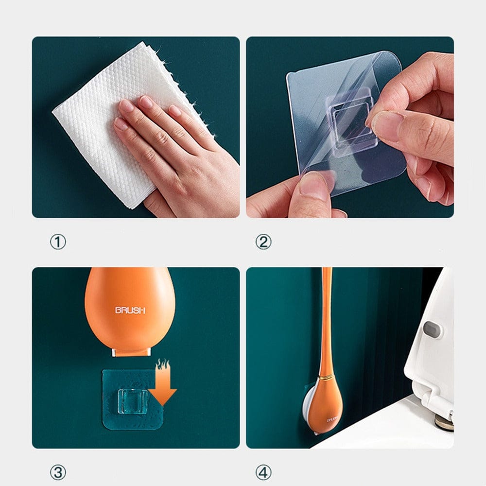 Maliben | Flexible Silicone Toilet Brush Modern Design