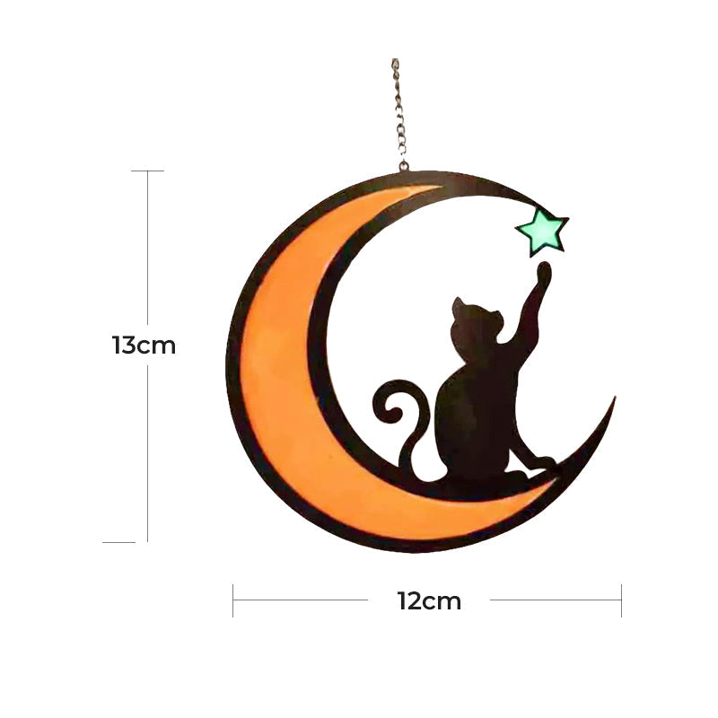 Maliben | Moon Cat Decoration Pendant Made Of Acrylic